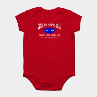 Birthday Vintage Year - Twenty Four Years Old Baby Bodysuit